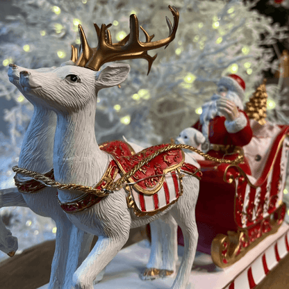 Noel Decorativo em Trenó com Rena – 32cm