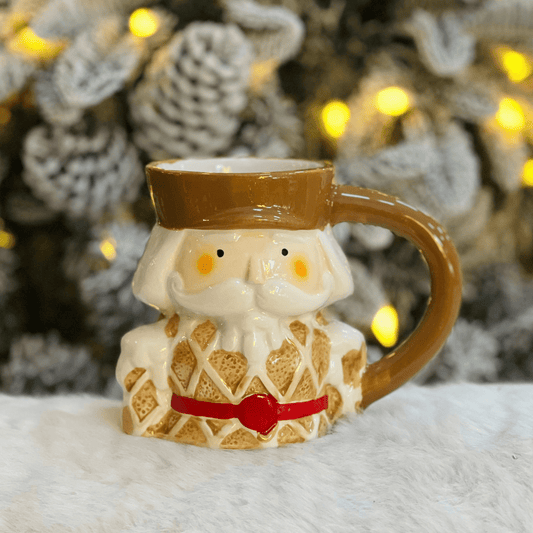 Caneca Natalina Quebra Nozes Gingerbread 15cm