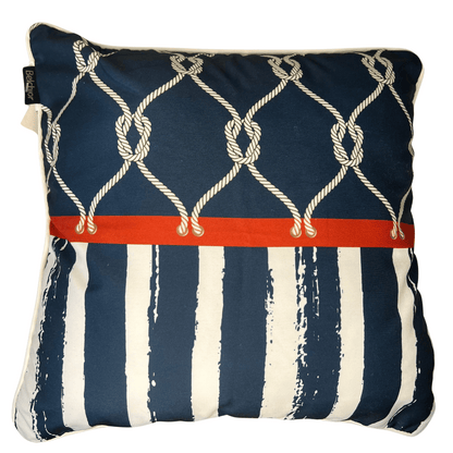 Capa de Almofada Nautica Com Cordone 43x43cm