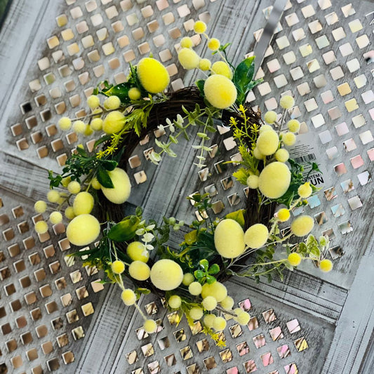 Guirlanda Com Ovos Amarelo - 33cm