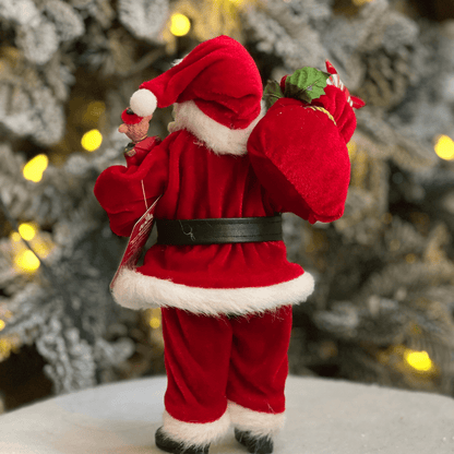 Papai Noel Colecionável Saco Presentes 30cm