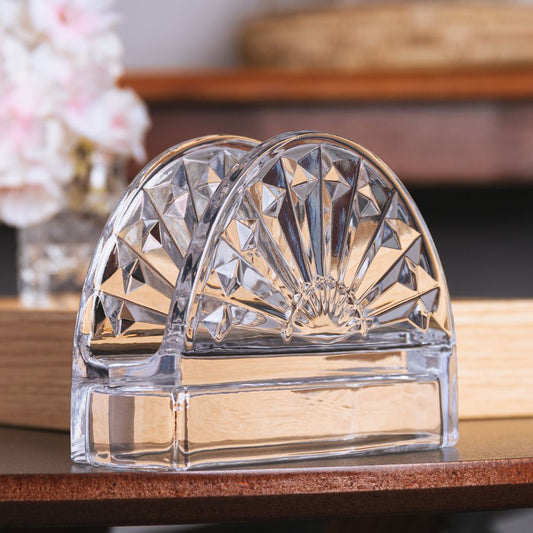 Porta Guardanapos de Cristal Sun - 13cmx4,5cmx9cm