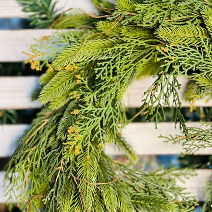 Guirlanda Cipreste Toque Real - 50cm Verde