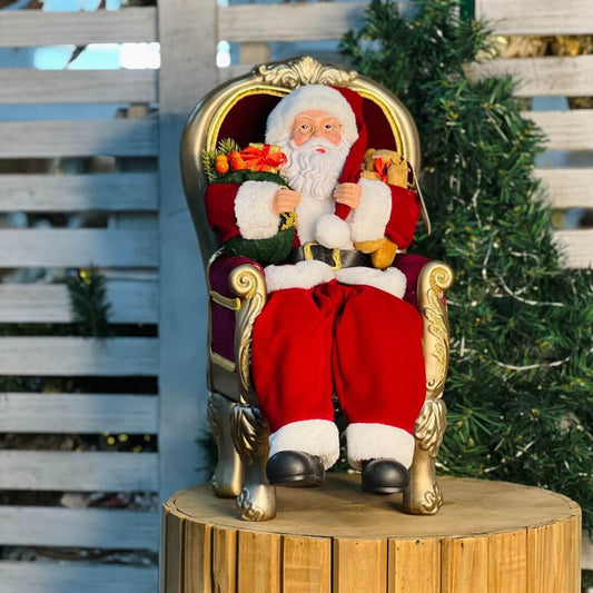 Noel Decorativo Sentado na Poltrona – 25x45cm