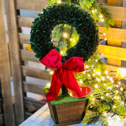 Mini Árvore de Natal com Laço – 38cm