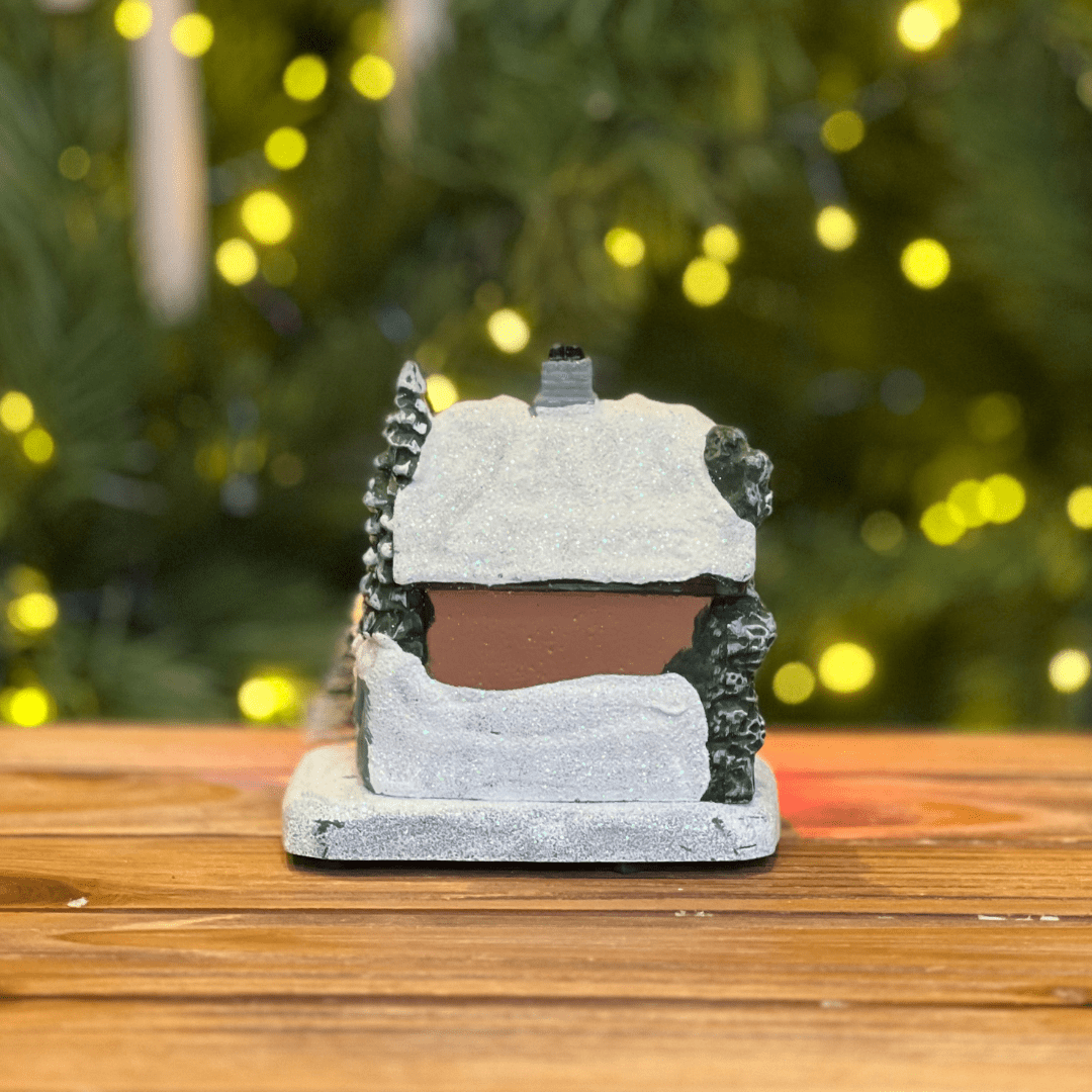 Chalé Natalino Decorativo Com Led Colorido 10x7x11cm