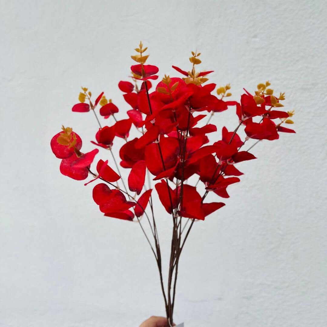 Buquê de Eucalipto Vermelho | 48cm