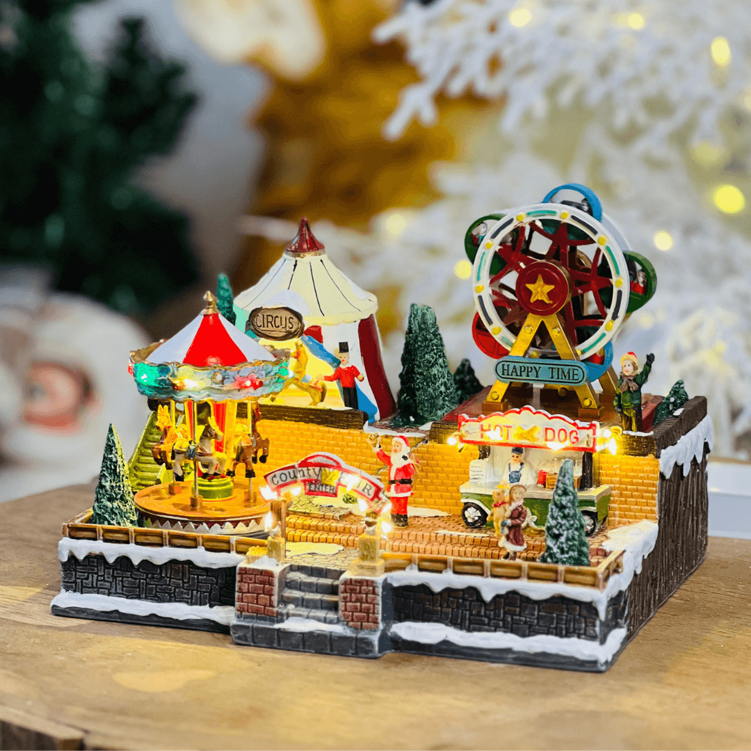 Cenário Natalino Parque de Diversão – 16cm