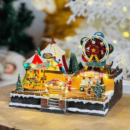 Cenário Natalino Parque de Diversão – 16cm
