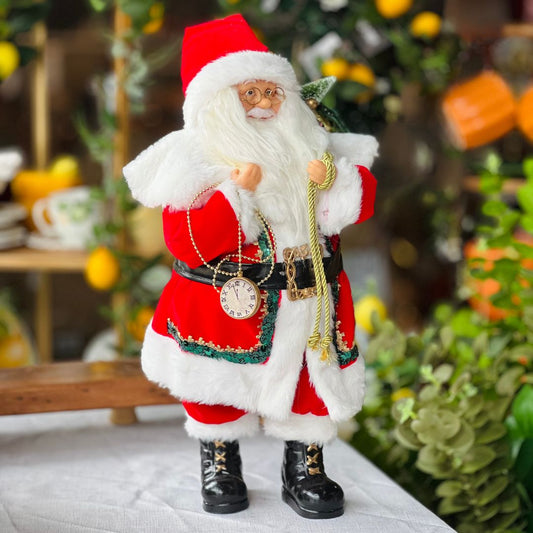 Papai Noel  Tradicional com Detalhes - 45cm