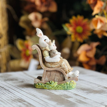 Coelho Mãmãe Com Filhote - 23cm