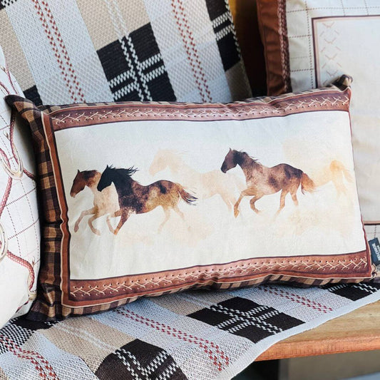 Capa Almofada Cavalos (Coleção Equestre) - 55cm