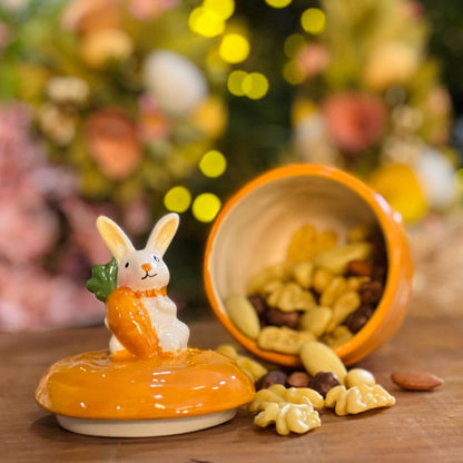 Bomboniere de Coelho Laranja - 16,1cm