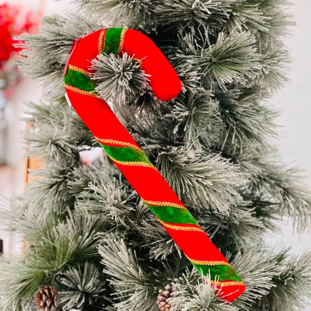 Enfeite de Natal Bengala para Pendurar - 52 cm