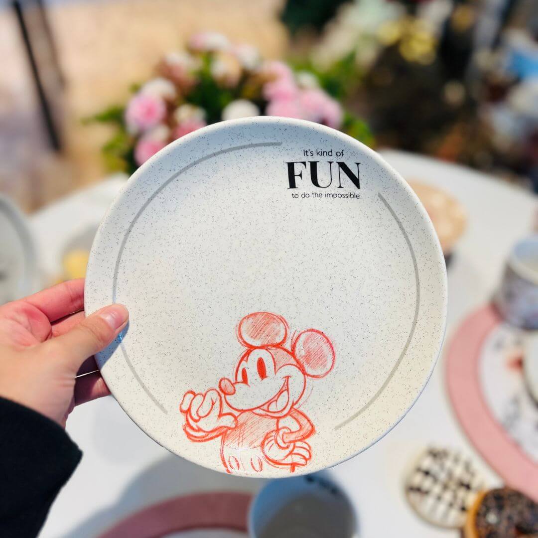 Prato Sobremesa Cerâmica Mickey - 20cm