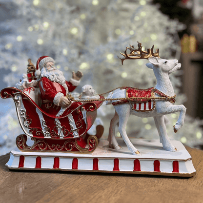 Noel Decorativo em Trenó com Rena – 32cm