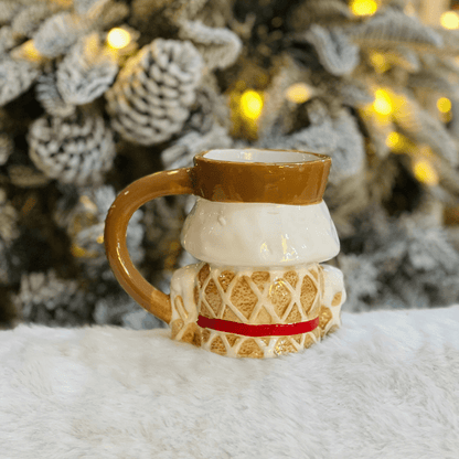 Caneca Natalina Quebra Nozes Gingerbread 15cm