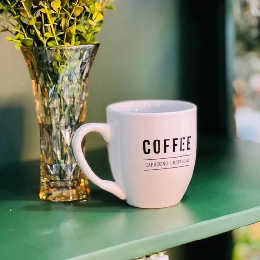 Caneca Coffee Branca - 300ml