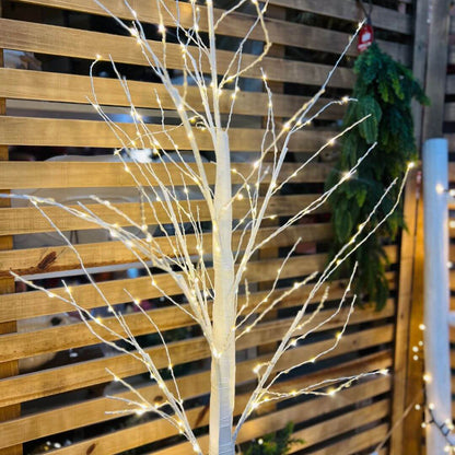 Árvore Decorativa 360 LED Luz Quente Branca – 130cm Bivolt