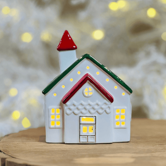 Casa Decorativa Dupla com LED – 14cm