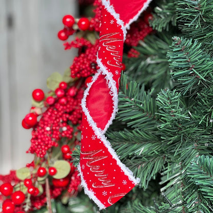 Fita Natalina Merry Christmas - 6,3cmx9,14m