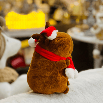 Capivara Natalina de Pelúcia 15cm