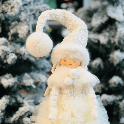 Fada Natalina Em Pé Segurando Estrela 50cm