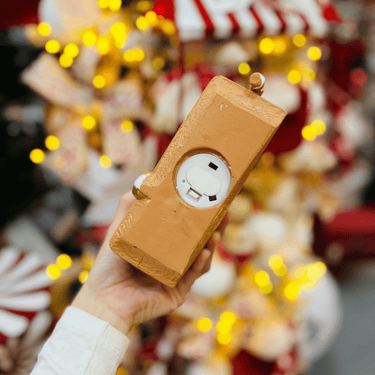 Trailer Natalino de Resina Gingerbread Com Led 12,5cm