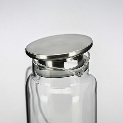 Jarra de Vidro Borossilicato com Tampa de Inox 1,8l