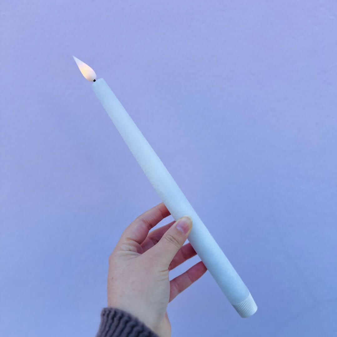 Jogo de Velas Decorativas com LED – 29cm (2 Peças)
