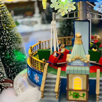 Brinquedo Parque de Diversoes Com Led, Som e Movimento Bivolt 30cm