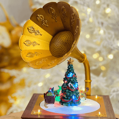 Gramofone Decorativo Musical Natalino – 37cm