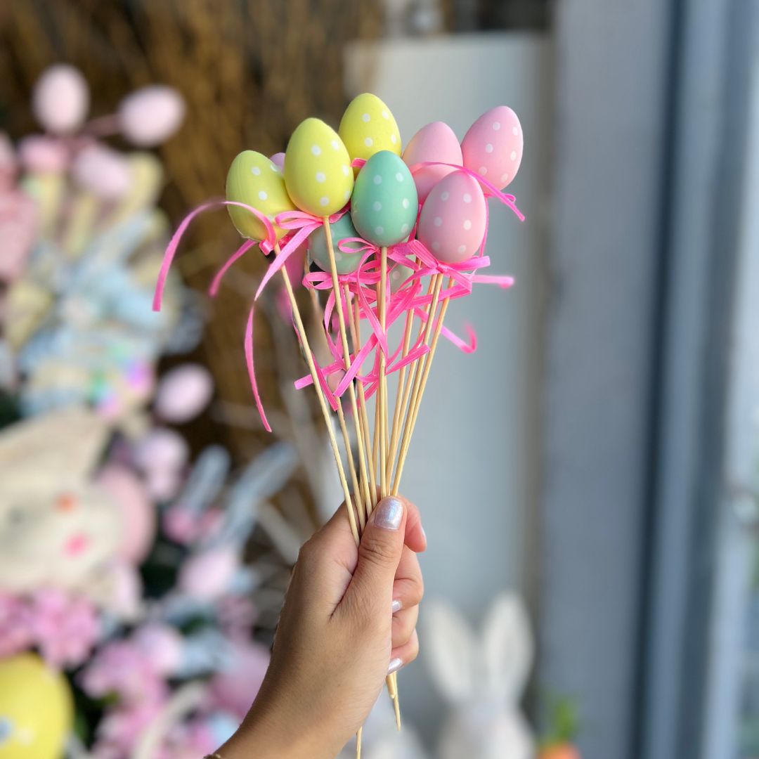 Jogo com 12 Peças - Pick de Ovos Sortidos 26cm