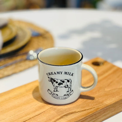 Caneca Creamy Milk  Bege Cerâmica - 180ml