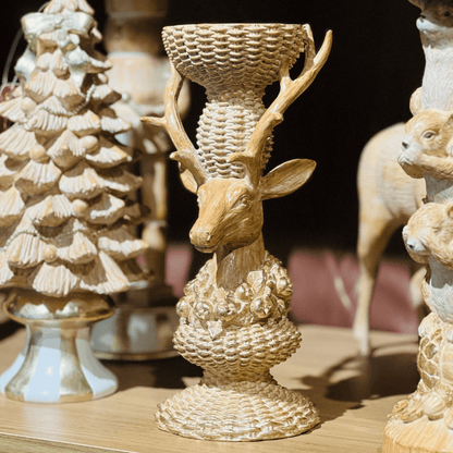 Porta-Velas Cervo – 25 cm