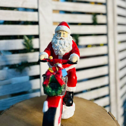 Noel Bicicleta Com Cachorro - 32cm