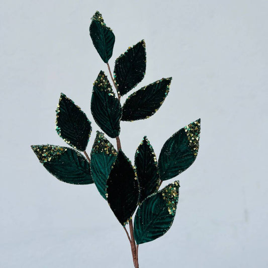 Galho Decorativo Grande com Folhas Verdes – 75cm