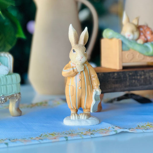 Coelho Pijama Listrado - 16cm