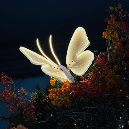 Borboleta Butterfly - 40cm Com Led Movimento Para Pendurar