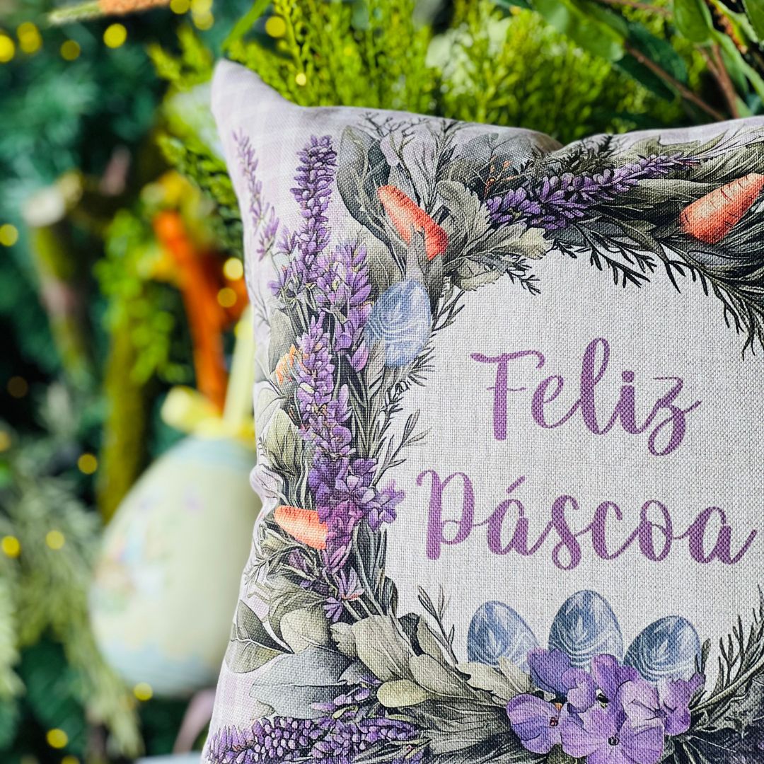 Capa Feliz Páscoa - 43x43cm (399176)