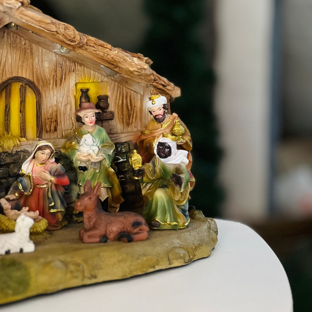 Presepio Musical Com Led - 35cm