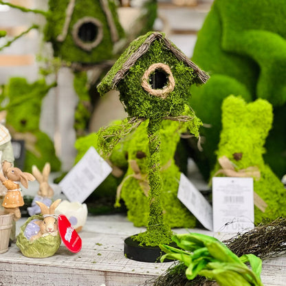 Casa de Passarinho Musgo Verde - 32cm