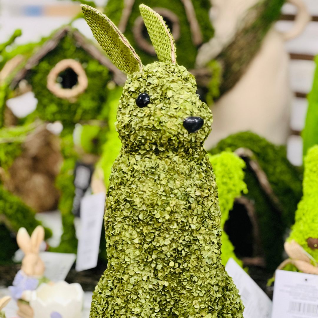 Coelho Decorativo Grama Verde - 37cm
