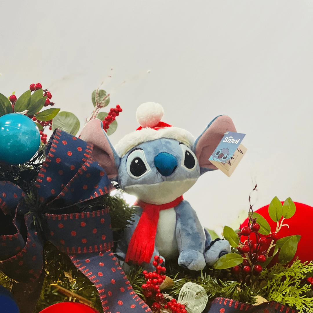 Stitch Natalino de Pelúcia 15cm