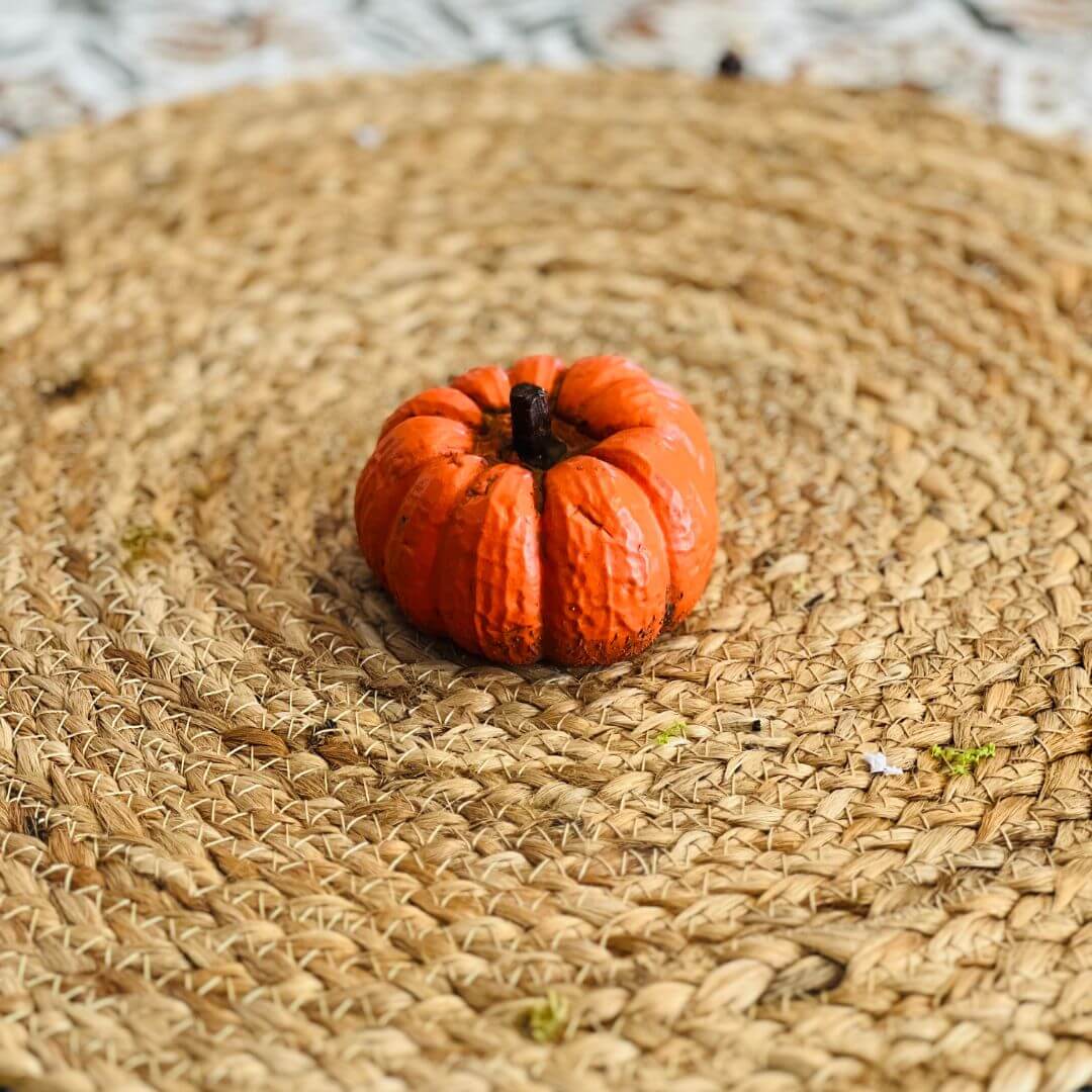 Enfeite Abóbora Laranja - 8cm