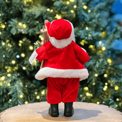 Papai Noel Em Pé Vermelho e Verde 30cm