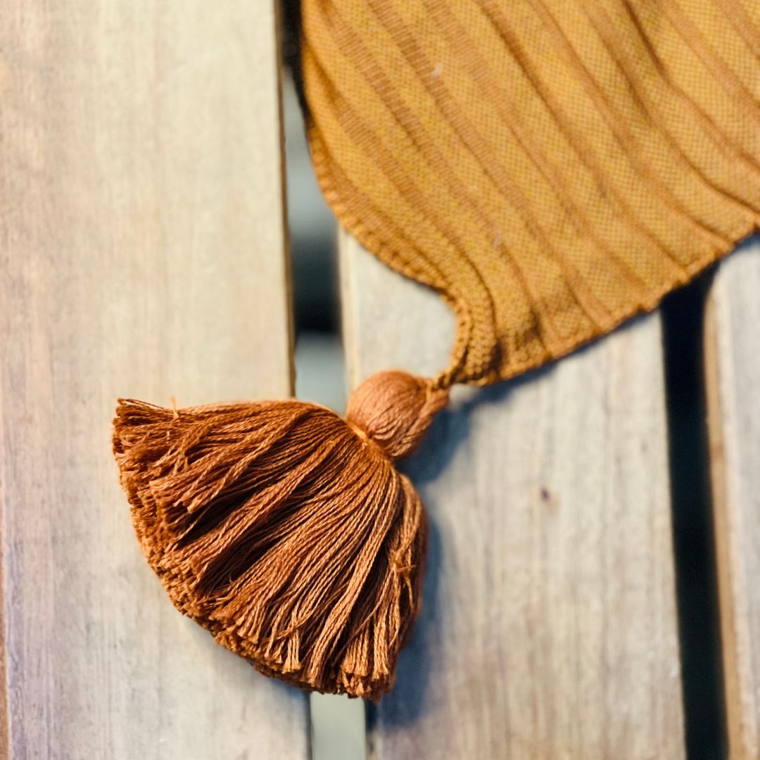 Manta Tricot Link Com Tassel Terracota - 0,90x1,80cm (508008145)