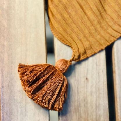 Manta Tricot Link Com Tassel Terracota - 0,90x1,80cm (508008145)