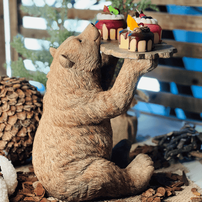 Urso de Natal Porta-delícia Coda - Floresta Encantada 28,5x35x26cm