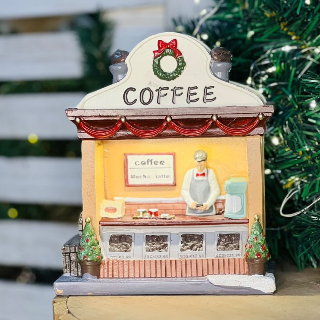 Cenário Natalino Coffee com LED – 15,7 x 8 x 18,2cm